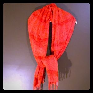 Orange colored scarf/shaw